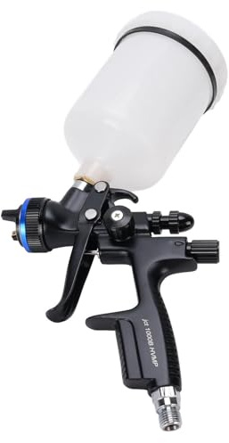 Keenso HVLP Spray Tool, Aluminum Alloy Paint Sprayer Kit with 600ml Cup and 1.3mm Nozzle for Furniture and Walls