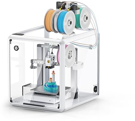 F2 Boîtier d'imprimante 3D Bambu Lab A1/A1 Combo – Boîtier acrylique transparent à 360° avec éclairage LED, refroidissement actif et température constante