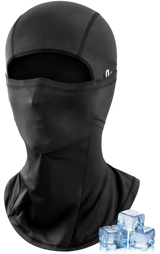 GIMDUMASA Pasamontañas Moto Verano Transpirable - Máscara Facial Ciclismo con Orificios para Gafas, Protección UV Antiviento para Senderismo Pesca