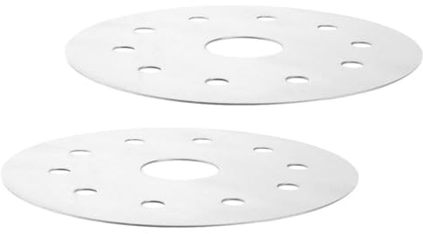 SEWOART Piastra Diffusore Calore 2 Pezzi Acciaio Adattatore Induzione per Pentole in Terracotta e Stufati per Uso su Piano Gas e Induzione