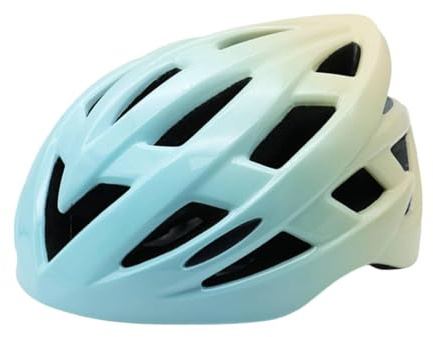 KESOTO Casco para Bicicleta Adultos Accesorio Bicicleta Diseño Ligero Transpirable Amortiguador Adaptable Seguro Adecuado para Hombres Mujeres Ciclismo Skate, Amarillo Verdoso