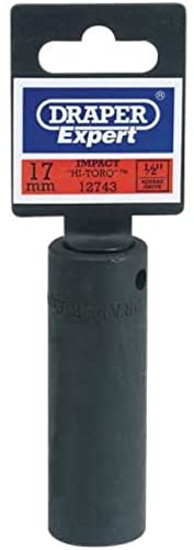 Draper 12743 - Juego de vasos para llaves (tamaño: 17mm)