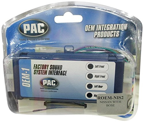 PAC ROEMINS-2 System Interface Kit to Replace Factory Radio and Integrate Factory Amplifiers for 1995-2002 Nissan Vehicles with Bose Audio Systems,Black