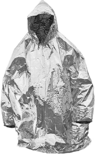 Mil-Tec Herren Poncho Jacke, Silber, Einheitsgröße EU