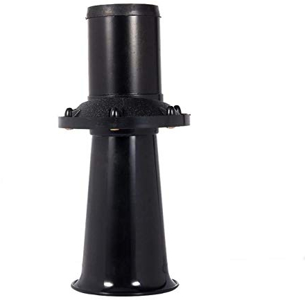 Akozon 110DB Old Style Hupe, 12V 490Hz Autotrompete Klaxon Loud Alarm Hupe Antik Vintage Classic Typ AHH-OOO-GAH AHOOGA OOGA(Schwarz)