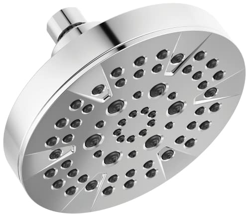 DELTA Faucet -Faucet 5-Spray Chrome Shower Head, Shower Head Chrome, Showerheads, 1.75 GPM Flow Rate, Chrome 52535