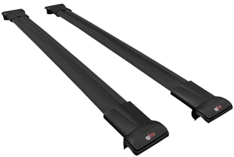 acpar Compatible with Dacia Duster 2014-2018 Car Roof Rack Cross Bar FLY Model BLACK