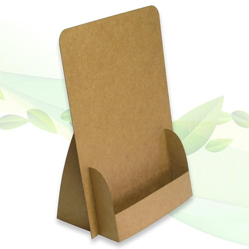 thefoldstands Nature-Eco Design - Soporte para folletos (5 unidades, 14,8 x 21 cm, vertical, cartón reciclado), diseño ecológico