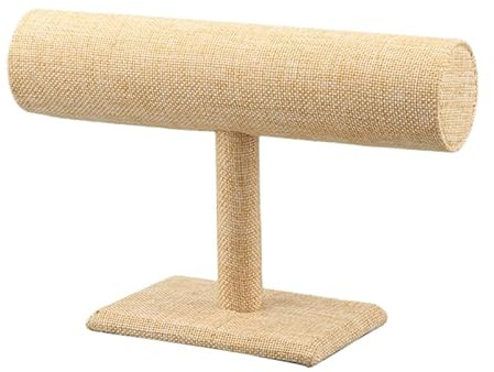 STOBAZA Soporte Pulseras Y Relojes De Yute 9.05X5.70X2.75 Pulgadas Organizador Exhibidor Para Joyas En Casa Y Tiendas