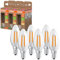 Osram Energy Class LED-Lampe in klassischer Minikerzenform, 3.8 W / 806 lm, EEK A, warmweißes Licht (2700 K), CRI 80, aus klarfarbenem bleifreiem Glas, E14 Sockel, IP20, 35 mm DM,6-Pack