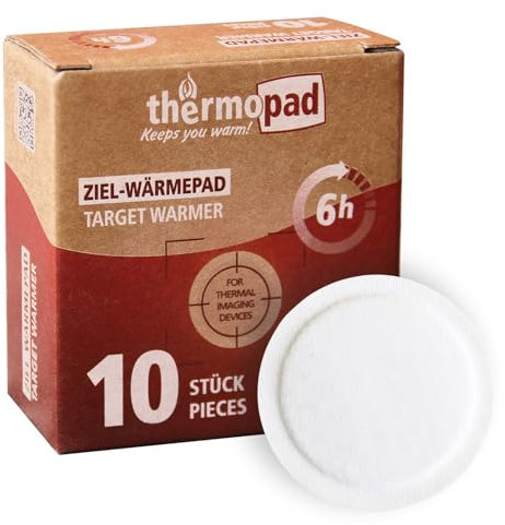 THERMOPAD Zielwärmer - 10er-Box Selbstklebende Wärmepads mit 6 cm Durchmesser - zur Kalibrierung von Wärmebild-Vorsatzgeräten und Wärmebildkameras