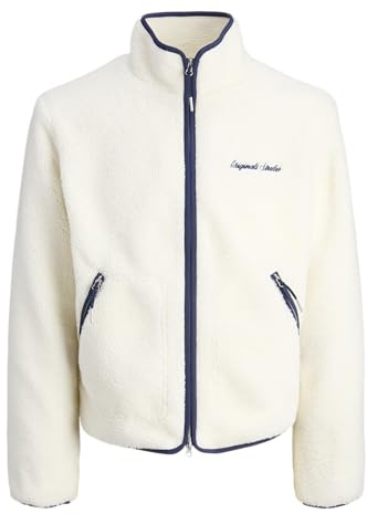 JACK & JONES Giacca da uomo Jornorrebro Teddy Sn, Ocean Cavern, M, Caverna dell'Oceano, M