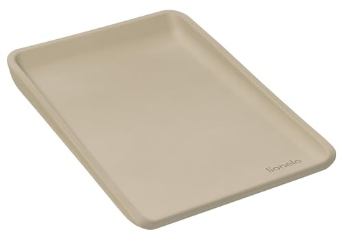 LIONELO Matelas à langer Megs Imperméable Lavable Multifonctionnel en Mousse PU Souple, env. 50 x 70 cm, Antidérapant Sûr Design (Beige)