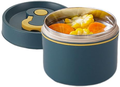 Contenitore Termico Per Alimenti Da Porta Pranzo Termico In Acciaio Inossidabile, Scatola Termica Per Alimenti Da 650ml Con Coperchio Ideale Per Portare Pranzo Al Lavoro, A Scuola O In Ufficio