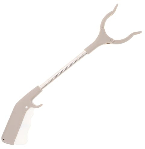 DECOMELODY Herramienta de Agarre Portátil y Reutilizable de Acero Inoxidable Plástico, Abrazadera de Basura Plegable Práctica para Recoger Residuos en Interiores y Exteriores