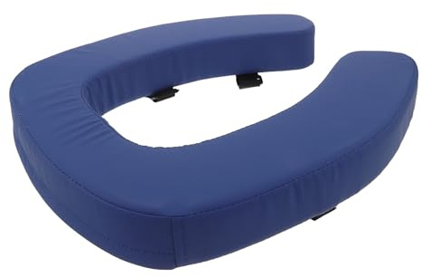 LALADEFIEE Cojín Acolchado para Asiento de Inodoro Elevado Azul, Almohadilla con Esponja Gruesa y Banda Antideslizante, Funda Protectora para Baño, Adecuado para Personas Mayores