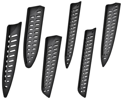Kichvoe Protector de Cuchillos de Plástico 6 Piezas Funda para Cocina Vaina para Cuchillos de 5, 6, 7 y 8 Adecuado para Uso Doméstico Seguro y Práctico