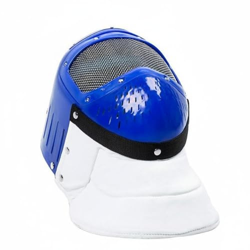 MotiveTech Máscara de Esgrima Infantil Cómodo Casco de Plástico para Esgrima Resistente a Impactos para Principiantes, Azul