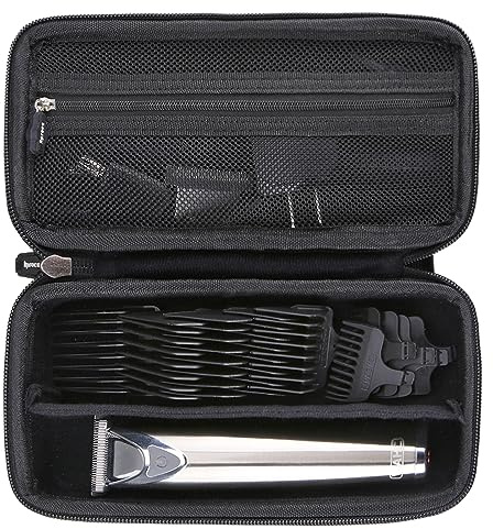 Aproca Men's Beard Trimmer 03 - Black - Stainless Steel Blades - Battery Powered - Trimming, Facial Hair, Nose Hair, Cleaning Neckline