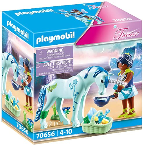 PLAYMOBIL Fairies 70656 Einhorn mit Heiler-Fee, Ab 4 Jahren