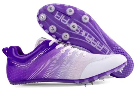 Atletismo Picos Zapatos degradadas Niños Hombres Mujer,Zapatillas de 7 Clavos,Spikes Atletismo para Pista,Antideslizantes,Atletismo para Velocidad Sprint,Pinchos Sprint para Salto De Altura,35-45 EU