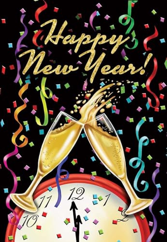 500 Pieces Jigsaw Puzzles for Adults Happy New Year Champagne Confetti Clock Photo Puzzle,Intellectual Decompressing Games Kids Puzzles Fun Game DIY Wooden Toy Best Gifts