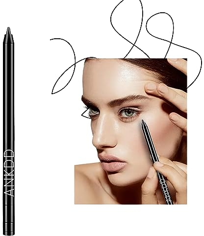 Soft Eyeliner,Schwarz Soft Eyeliner,Soft Eyeliner Waterproof,Idealen Lidstrich,Kein Verschmieren,kein Abschminken,langanhaltende Anwendung,für die Anwendung unter den Augen Geeignet