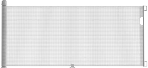 NAIZY Trappskyddsgaller rullgardin utdragbar dörrskyddsgaller 87 x 0–300 cm avstängningsgaller, trappskyddsrullgardin baby, dörrskyddsrullgardin lämplig för trappor, dörrar inomhus och utomhus, grå