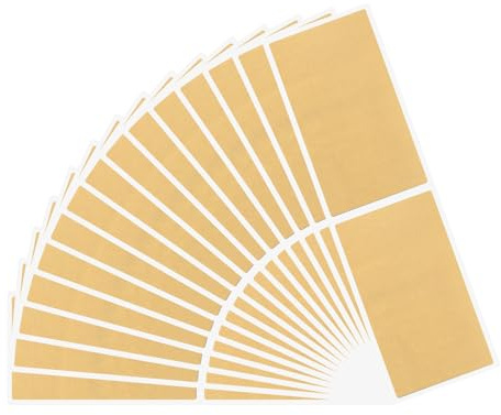 100 Pieces 50 x 70 mm Scratch Off Sticker Sheets, Make Your Own Scratch Cards, DIY Scratch Labels, Self Adhesive Scratch Off Label (Gold)