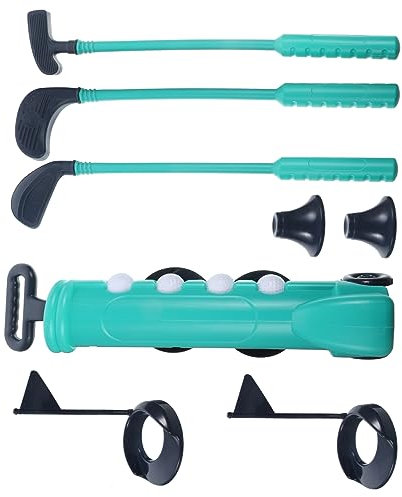 JUMPLAWN 1Satz Golf Spielset Für Drinnen Und Draußen Aus Bunten Golfspielzeugen Mit Golfbällen Und Schlägern Pädagogisches Outdoor Für Jungen Und Jahren