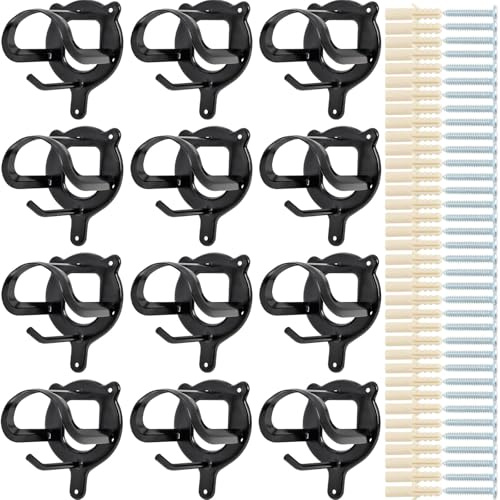 Pack of 12 Bridle Holders, Horse Bridle Holders, Metal Bridle Holders for Horses, Bridle Horse Halter Hanger for Stalls, Saddle Chambers