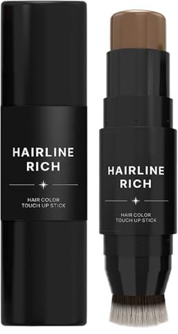 per coprire l'attaccatura dei capelli, per coprire la radice,Pettine per colore dei capelli con copertura della radice a doppia estremità | Correttore per radici a penna in stick