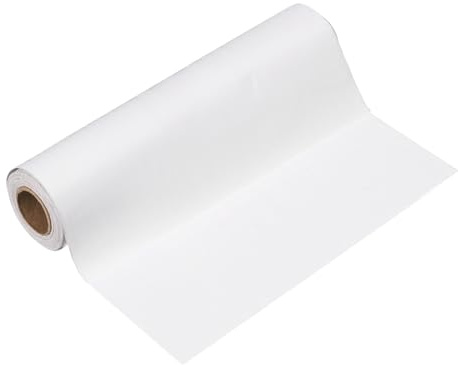 sourcing map Wood Grain Wallpaper Border 20cm x 5 Meters PVC Self-Adhesive Textured Frame Sticker Waterproof Wall Decorative Wallpaper for Floor Door Table Cabinets Desk, White Wood