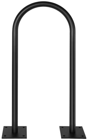 Zwinz Galvanized Steel U Bike Parking Rack,34''H X 18.6''W Outdoor Commercial Bike Rack with Thickened Base, Ground Bike Rack for 1-3 Bikes