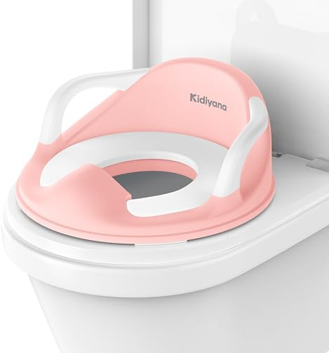 Kidiyana Toalettsits för Barn, Barntoalettsits med Mjuk Avtagbar Sitsdyna, Halkfri och Stabil Toalettsitsreducerare, Ergonomisk Form för Bekväm Träning, 1-5 År