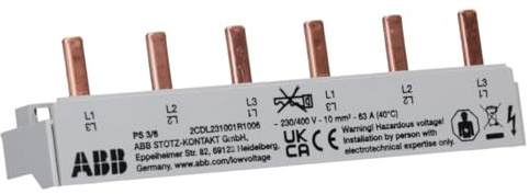 ABB PS3/6 Phasenschiene 3-phasig 2x6P 10 mm² 2CDL231001R1006