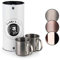 Buddy´s Bar - Moscow Mule Becher, 450 ml, hochwertiger Edelstahl-Becher, lebensmittelecht, Cocktail-Tasse inklusive Geschenkbox, Edelstahl Antik, 2er Set