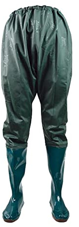 SM SunniMix Fishing Hip Waders Hunting Men Woman Wader Elastic Waistband Wading Pants, Green, 44