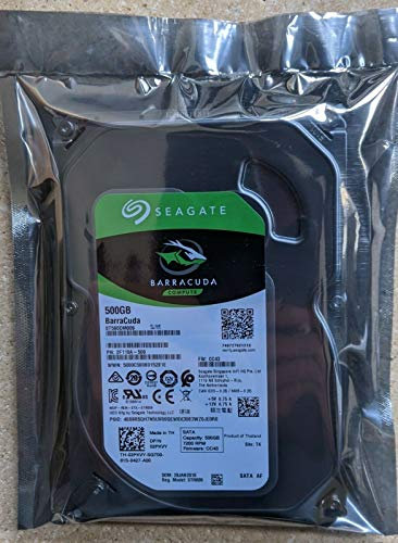 Seagate - Disco duro 500 GB 3.5 SATA Barracuda ST500DM009 2F110A-500 2PKVY (reacondicionado)