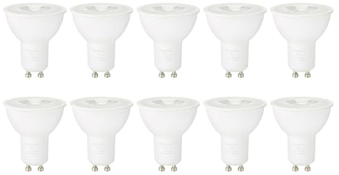 Amazon Basics LED-Strahler GU10, 3 W (entspricht 35 W), Warmweiß, Nicht Dimmbar (10 Stück)