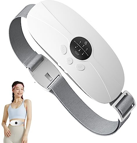 KBCASE Portable Menstrual Heating Pad, Period Cramp Heat Pad | 3 Heating & Vibration Massage Modes, Period Pain Relief, Electric Menstrual Belt for Stomach Back Pain Relief Women and Girl