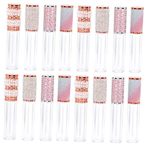 DRESSOOS 20pièces Bouteilles De Gloss à Lèvres Vides Tubes Avec Design Créatif Et Élégant Pour Voyage Parfait Pour Cosmétiques Et