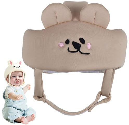 Baby anti-stöt hjälm, baby säkerhetshjälm justerbar stötsäker skyddshjälm andningsbar baby anti-fall hjälm hatt skydda huvud anti-kollisionsmössa för krypning och promenader