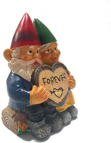 Enanos de jardín para exteriores figuras de jardín y estatuas de jardín, divertidas, grandes, divertidas, para césped, patio, balcón, porche, terraza (23)