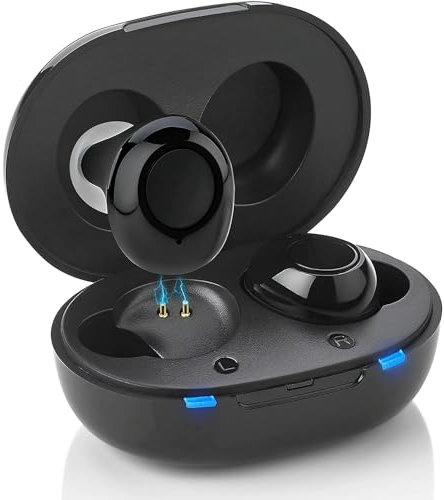 JINGHAO Amplificatore audio ricaricabile, nero, 2 pezzi