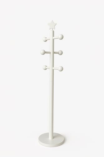 GRECA Perchero infantil lacado. Percha árbol modelo York. Para dormitorio infantil. (Blanco)