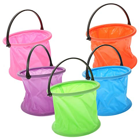 Toddmomy 5pezzi Secchio Contenitore d Portatile Per Campeggio Escursioni e Viaggi Maniglia Inclusa Per Lavare Frutta e Verdura Ciotola Per Accessori Da Campeggio Per Cucinare