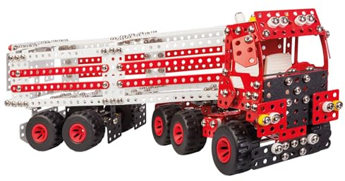 Constructor Pro Premium Truck – XXL Metal Construction Set – 1141 Pieces – 10 in 1 Giant Truck to Assemble – Expert Set from 8 Years