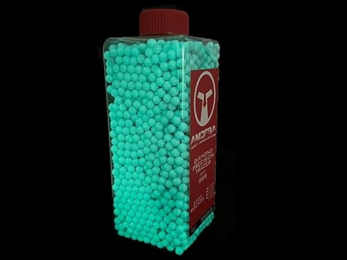 Amoeba Blue Tracer BBs 0.30g – 3300 Round Bottle | Precision Airsoft Tracer Ammunition for AEG, GBB & HPA Rifles, Glow in the Dark