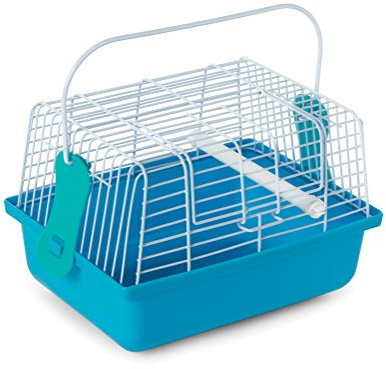 Prevue Pet Products Small Animal Travel Carrier Hamster, Bird - Blue